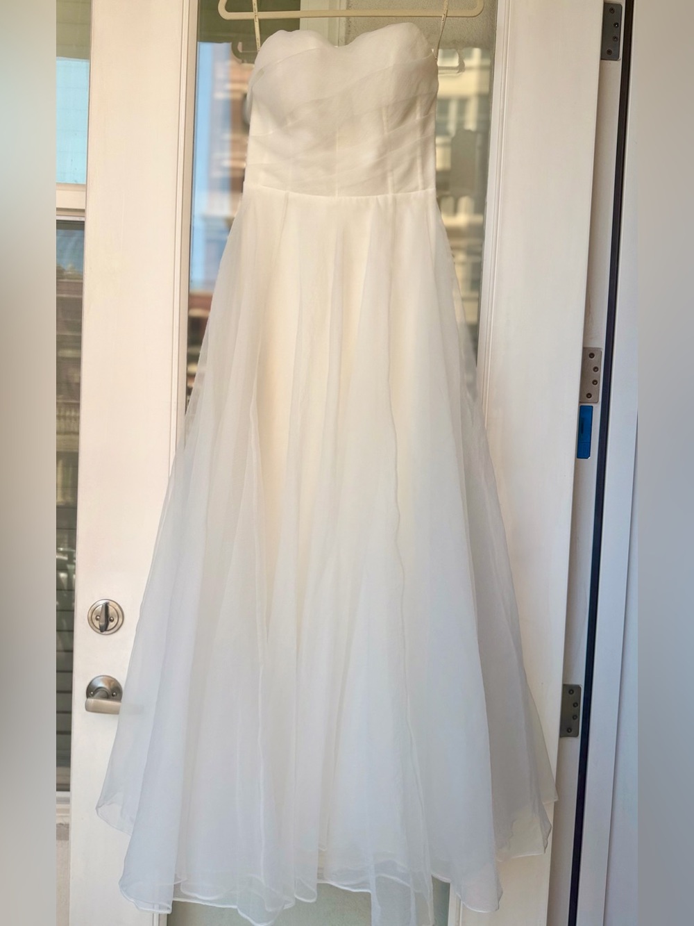 Jenny Yoo Brontë A-Line Wedding Dress - hemmed, 43” waist to floor.